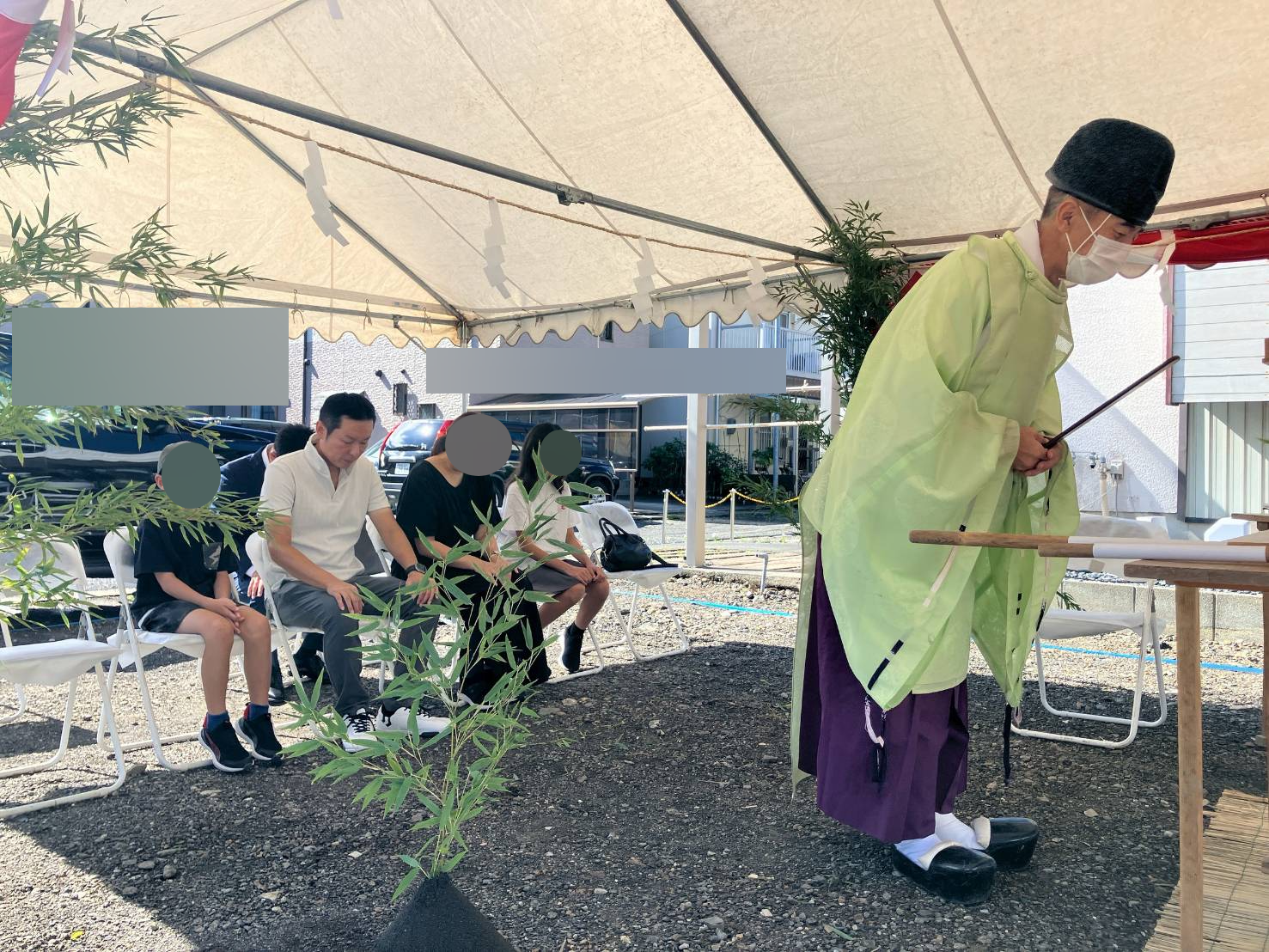 積水ハウスの地鎮祭