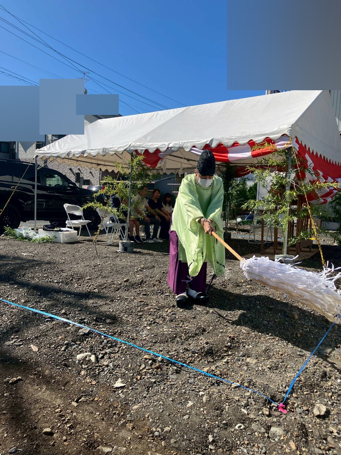 積水ハウスの地鎮祭