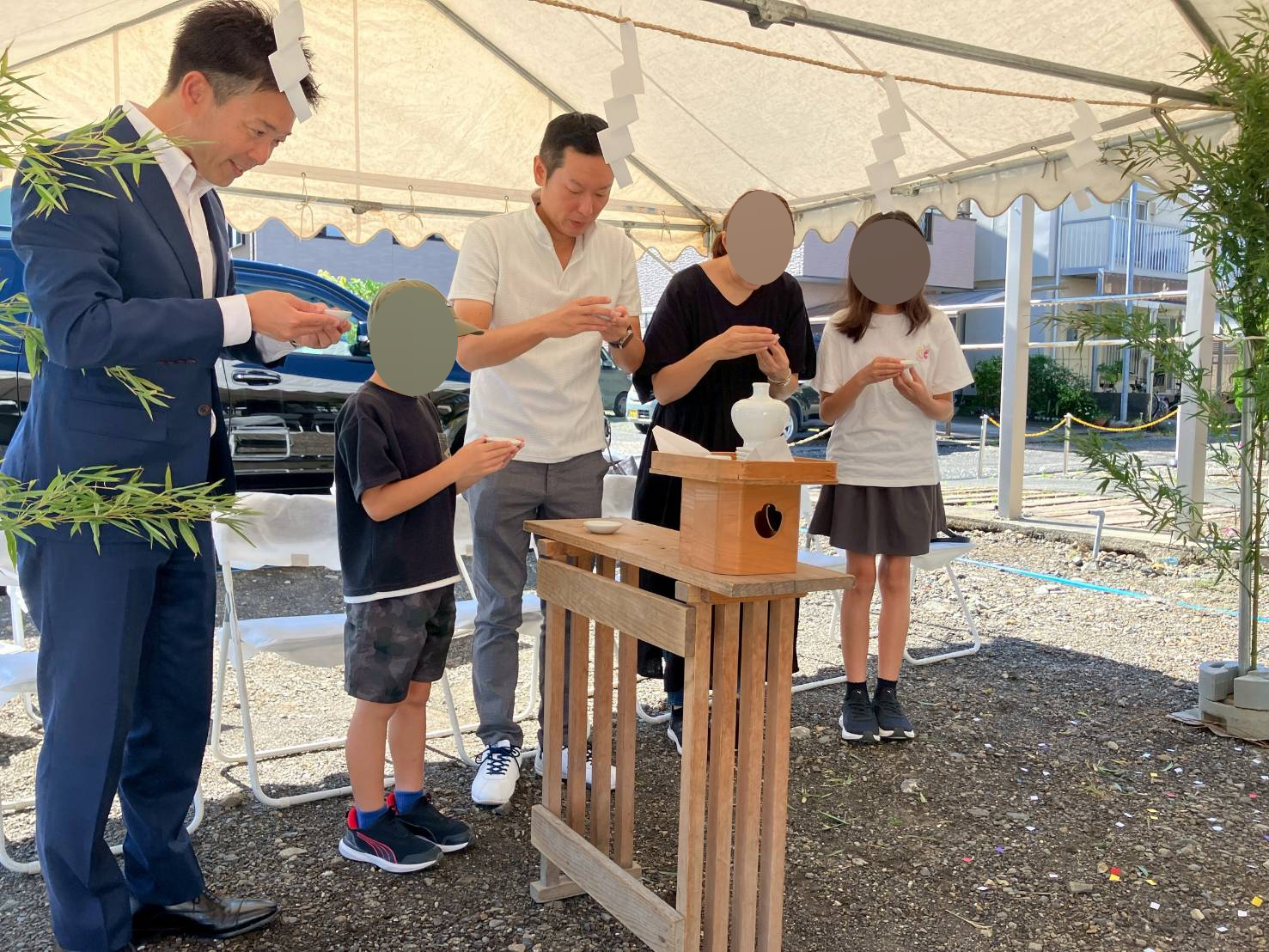 積水ハウスの地鎮祭