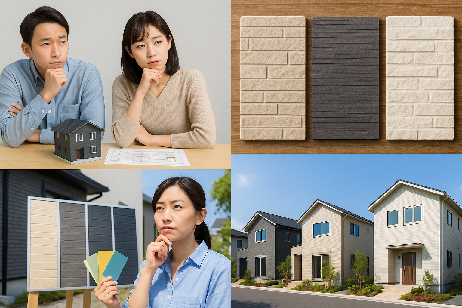 主要3種の柄(テクスチャ)を比較