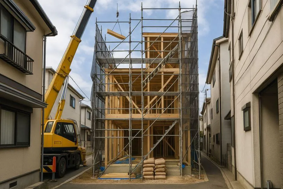 積水ハウスの3階建て価格、建築実例①:狭小25坪のケース