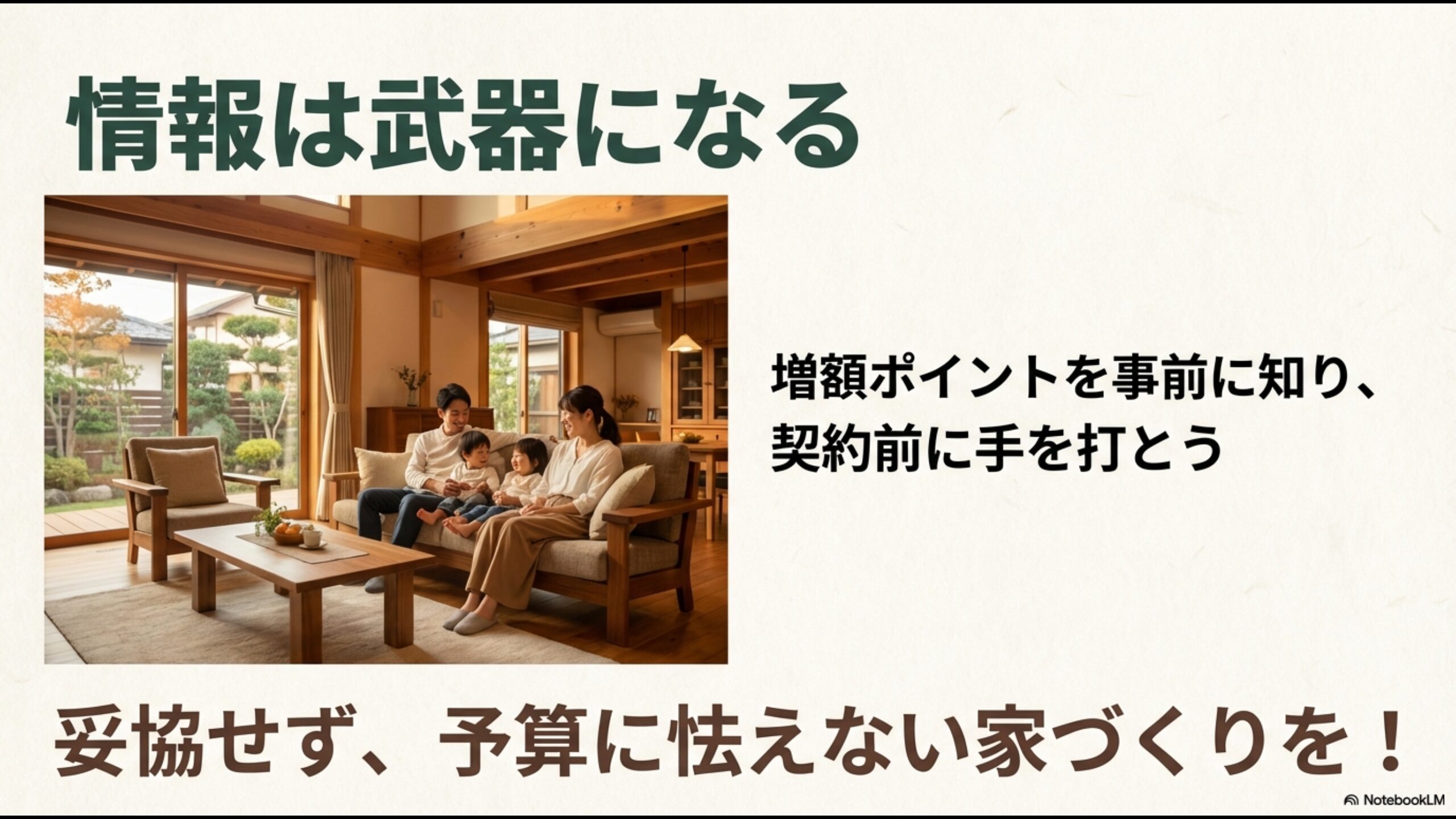 予算の増額ポイントを事前に知り契約前に手を打つことで理想の家づくりを