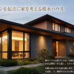 デザインを起点とする積水ハウスの家づくり。白紙の状態から一邸ごとに設計し、雨樋などを隠す「ノイズを消す設計」で建物そのものの美しさを際立たせる手法についてのテキスト説明