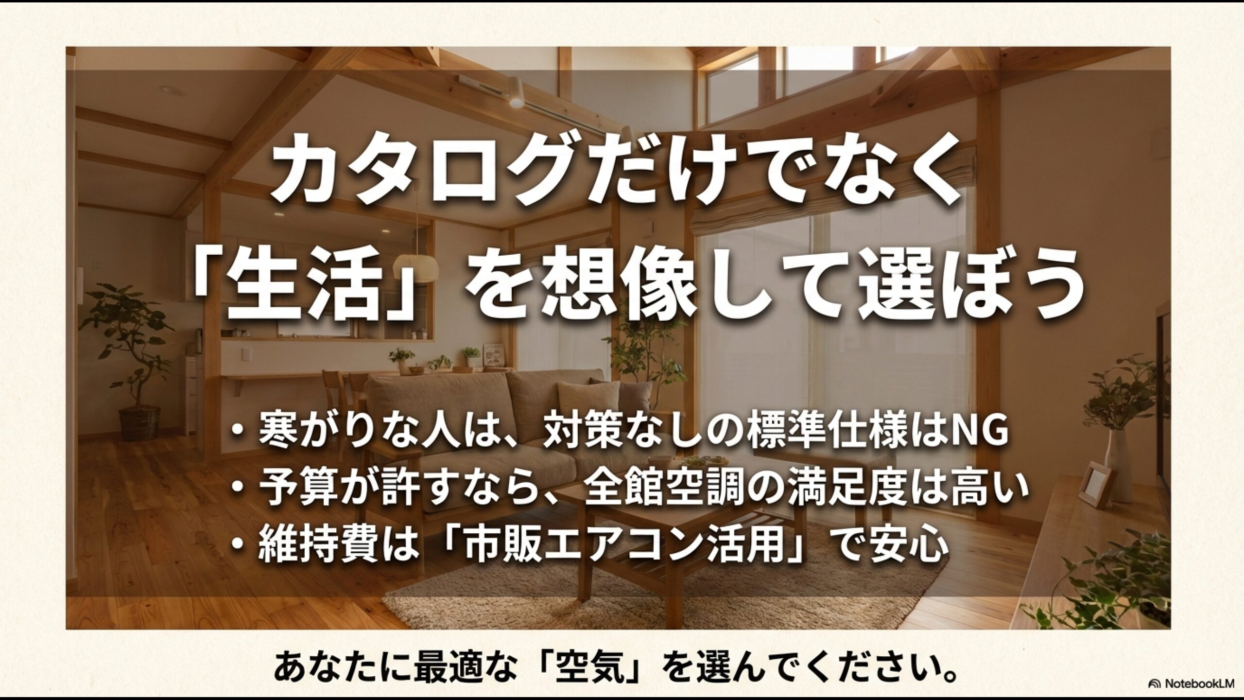 寒がりな人への注意点や全館空調の満足度などライフスタイルに合わせた空気選びのまとめ