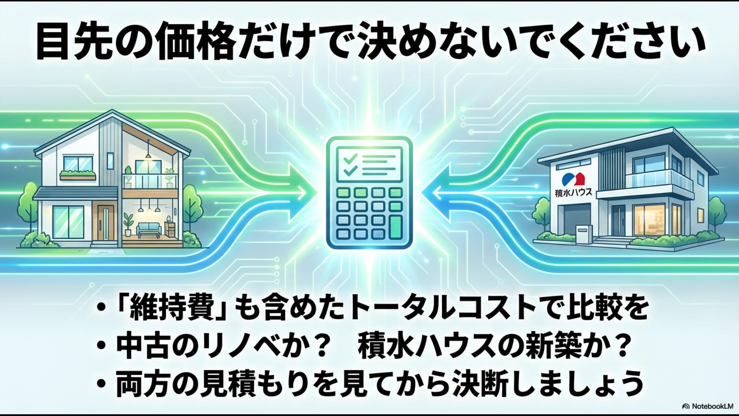 目先の価格だけでなく維持費を含めたトータルコストで比較検討することの重要性